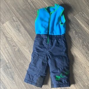 2t Columbia toddler snow pants